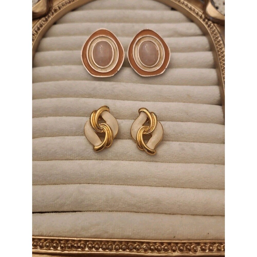 2 Pair Vintage Avon Pierced Earrings